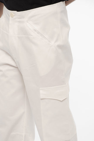 Solid Color Lightweight Cotton Cargo Pants