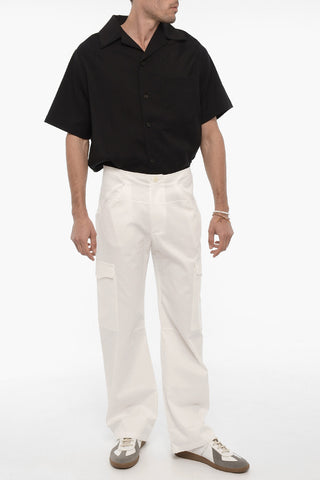 Solid Color Lightweight Cotton Cargo Pants