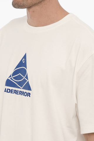 Solid Color Crew-neck T-Shirt with Contrasting Logo
