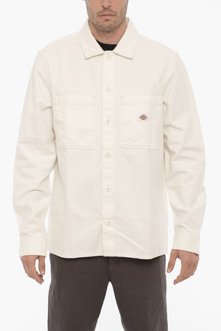 Cotton Twill FLORALA Overshirt with Double Breast Pocket