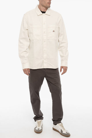 Cotton Twill FLORALA Overshirt with Double Breast Pocket