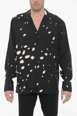 Camicia SEQUENCE in Tinta Unita con Macchie a Contrasto