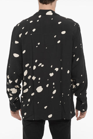 Camicia SEQUENCE in Tinta Unita con Macchie a Contrasto
