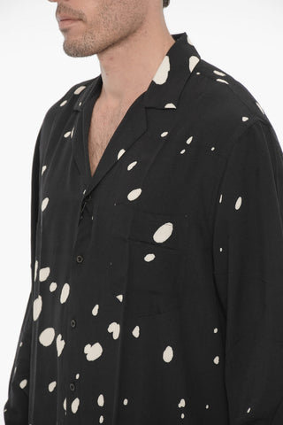 Camicia SEQUENCE in Tinta Unita con Macchie a Contrasto