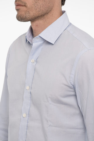 Spread Collar Cotton Shirt