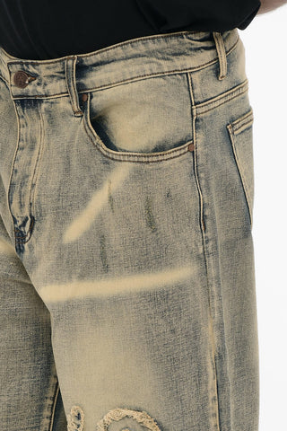 Jeans Stonewashed HIPPIE in Denim Stretch 25cm