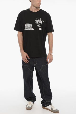 Front Printed Crew-neck T-Shirt