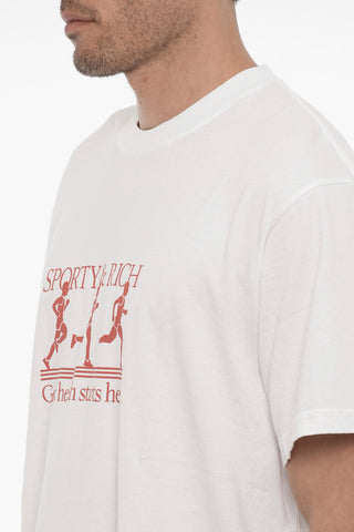 Contrasting Printed Cotton UNISEX Crew-neck T-shirt