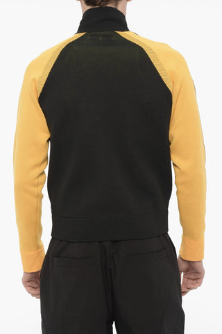 WALES BONNER Two-Tone UNISEX Sweatshirt with Zip Closure