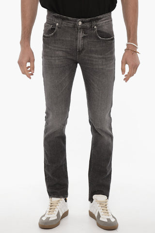 Dark Wash SKEITH Jeans with Logo-Button 16cm