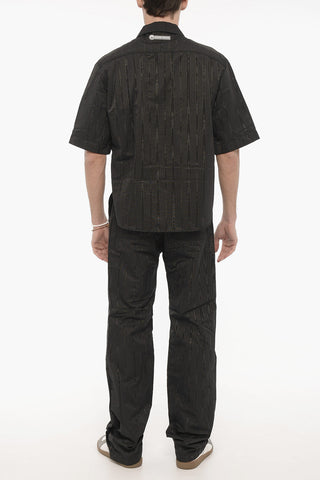 GOLD LINE Short Sleeve Jumpsuit with Front Zip