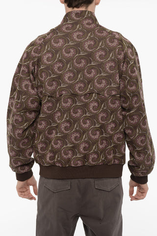 NEEDLES Bomber in Tessuto Jacquard con Ricamo Farfalla