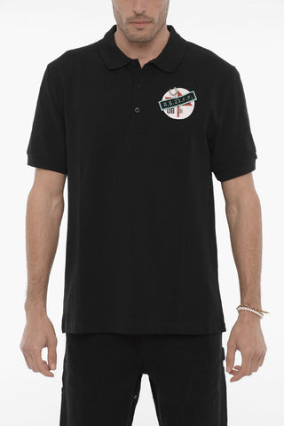 FRED PERRY Polo a 3 Bottoni con Spilla e Toppa