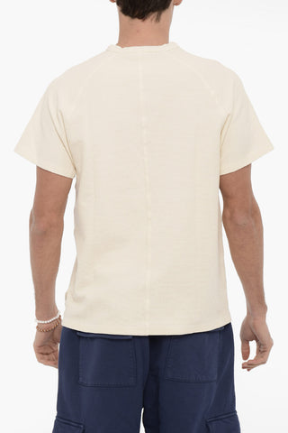 T-shirt Girocollo BEND In Motivo Nido D'ape