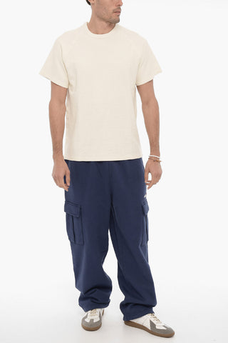 T-shirt Girocollo BEND In Motivo Nido D'ape