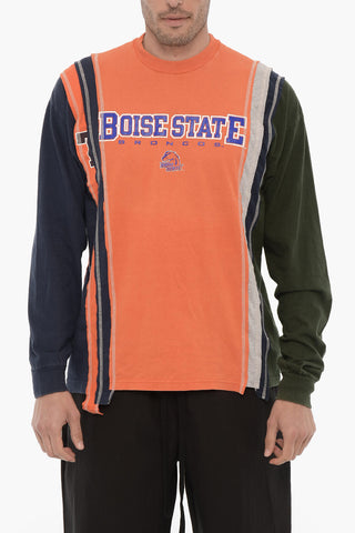 Long Sleeve Crew-neck T-Shirt with Front Print