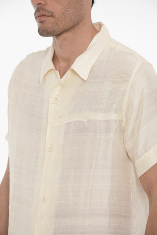 Short Sleeve Silk Shirt