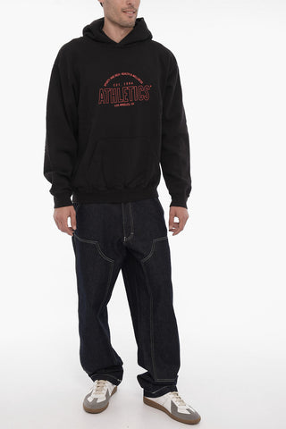Felpa UNISEX Hoodie in Cotone con Tasca a Toppa