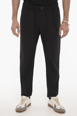 Single Pleated Nylon Stretch Pants