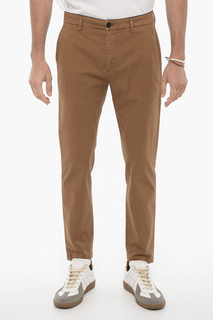 Pantaloni Casual in Motivo Wave e Tasche ad Aletta