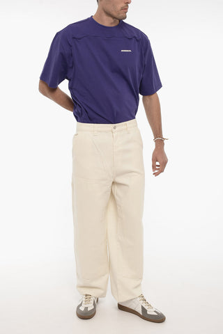 Regular Waist Solid Color Pants