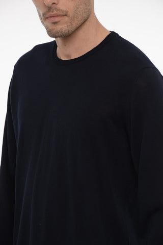 Lightweight Cotton Crew-neck Sweater