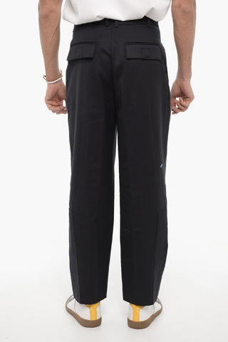 Double Pleat Wool Twill Pants