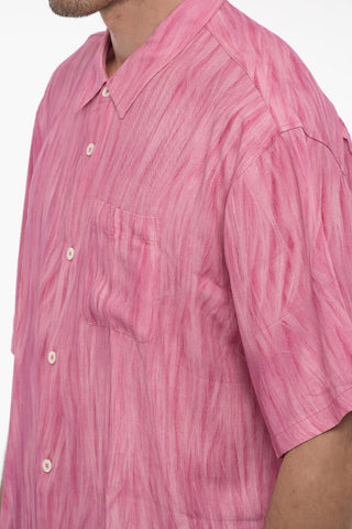 Painted-Effect Short Sleeve Shirt