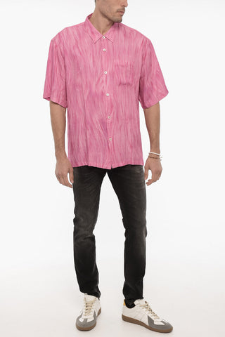 Painted-Effect Short Sleeve Shirt