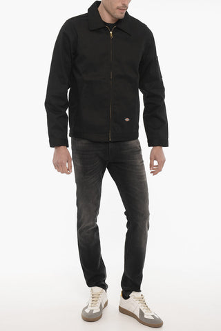 Giubbotto in Twill con Chiusura Zip