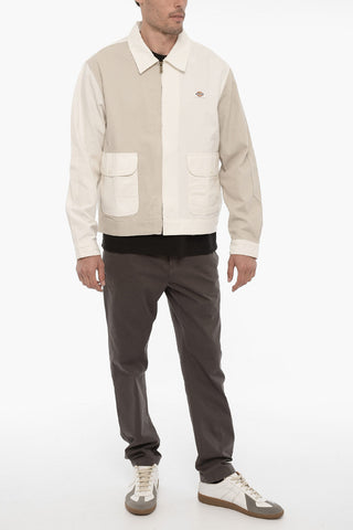 Giubbotto Leggero Bicolore con Chiusura Zip