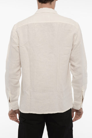 Spread Collar Linen JUSTIN Shirt with Breast Pocket