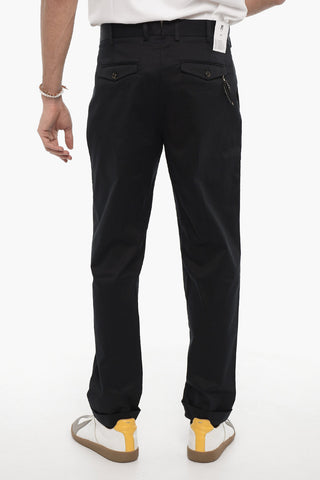 Pantaloni EDGE a Una Pince ad Orlo con Risvolto