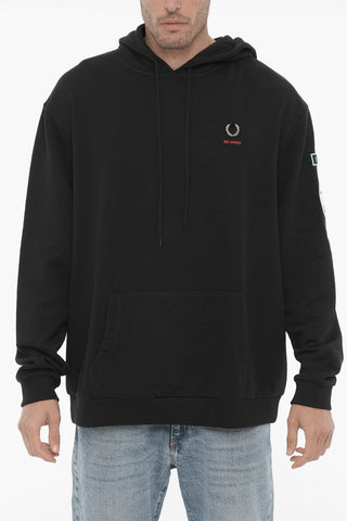 FRED PERRY cotton Hoodie with Logo-application