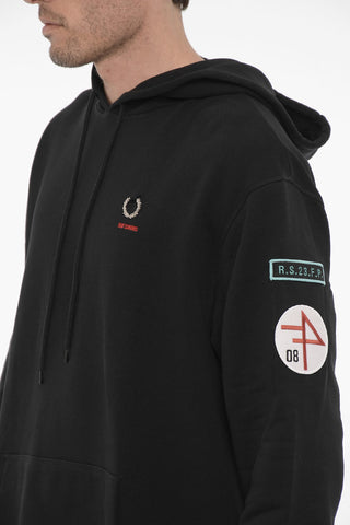 FRED PERRY cotton Hoodie with Logo-application