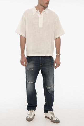 Shorts Sleeve Shirt with 3-Buttons
