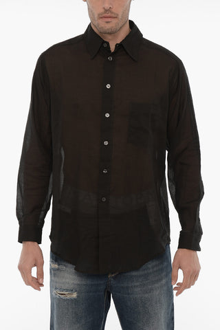 Lightweight Cotton Shirt with Breast Pocket