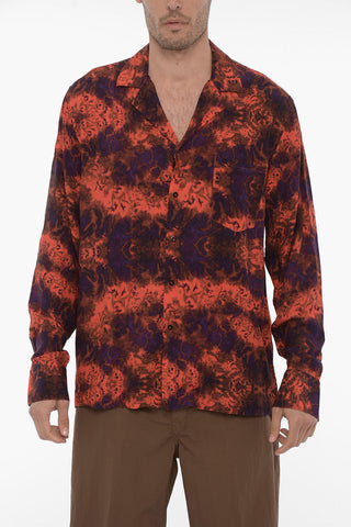 Camicia RED SEA Effetto Tie-Dye con Taschino
