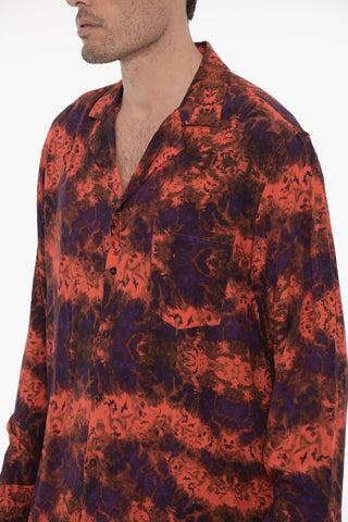 Camicia RED SEA Effetto Tie-Dye con Taschino