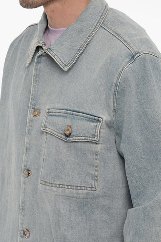Denim Jacket with Patch Breast Pocket