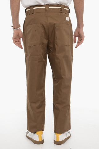 Twill Pants with Laces on the Waist