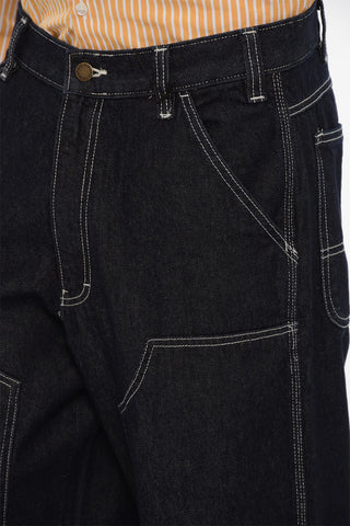 Jeans Wide Leg BEAVERTOWN a Cuciture a Vista 23cm