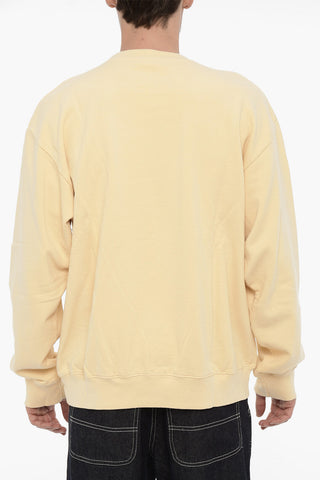 Frontal Maxi Printec Fleeced-Cotton Crew-neck Sweatshirt