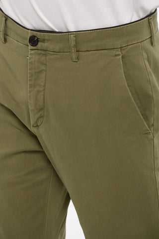 Pantaloni Casual in Motivo Wave e Tasche ad Aletta