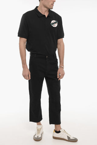 Solid Color Carpenter Pants with Belt Loops