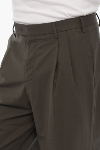 Double-Pleat Loose Fit Pants