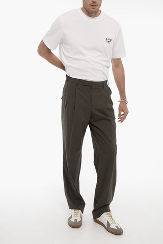 Double-Pleat Loose Fit Pants