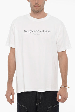 T-shirt Girocollo in cotone con Stampa