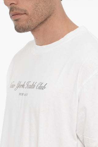 T-shirt Girocollo in cotone con Stampa
