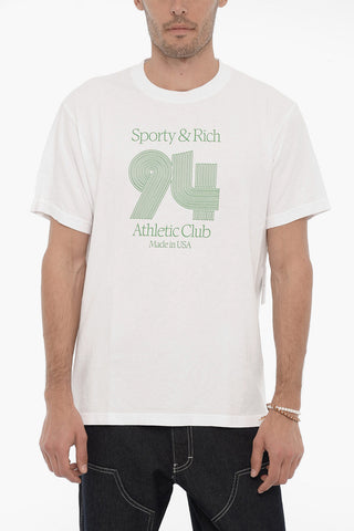 crew-neck Cotton T-shirt with print